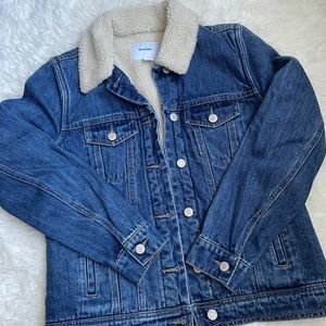 Old Navy Sherpa Lined Denim Jacket